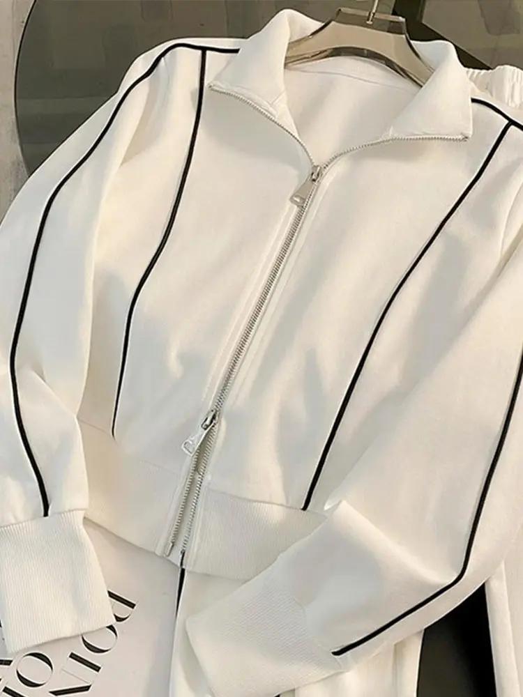 Ensemble veste et pantalon droit pour femme décontracté et chic, confortable et polyvalent pour activités sportives et vie quotidienne