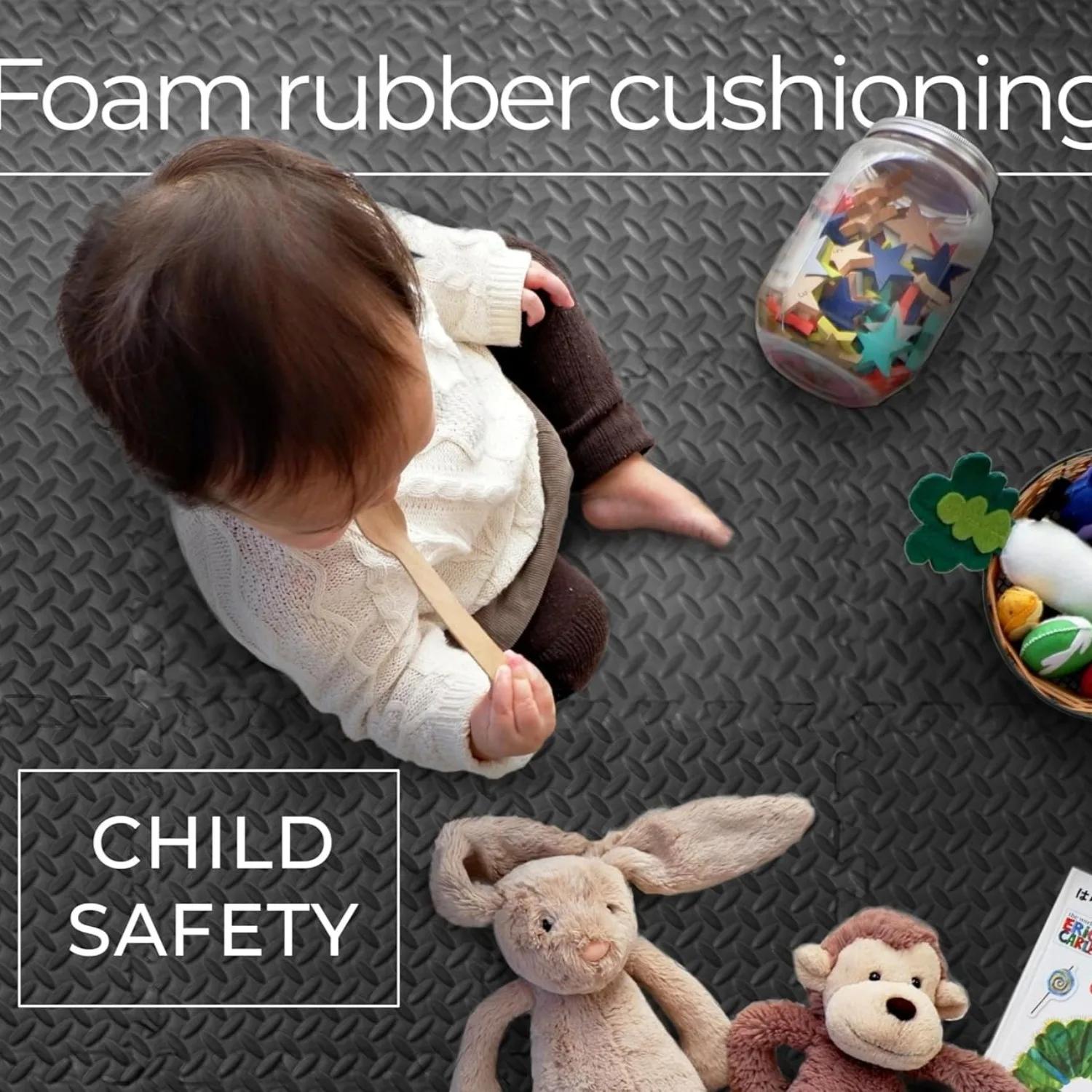 Tapis rampant pour bébé, 8/16/20 pièces, tapis de jeu antidérapant, tapis d'activité physique pour enfants, adapté à la chambre à coucher, au Garage et à une utilisation en extérieur