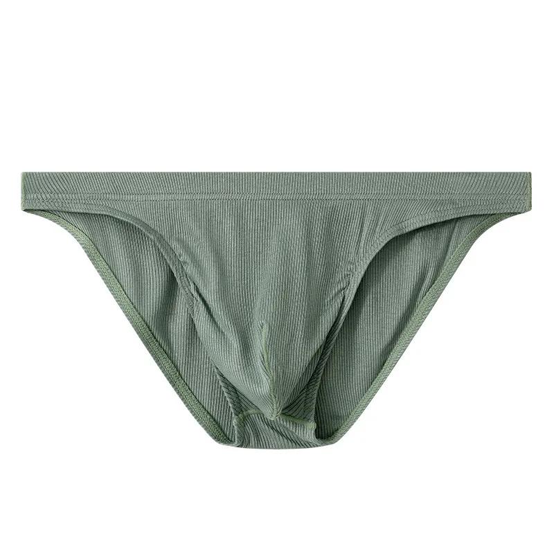 Sous-vêtements pour hommes slips solides Shorts Hombre homme culotte solide confortable taille basse U poche convexe caleçon Cueca Calzoncillo