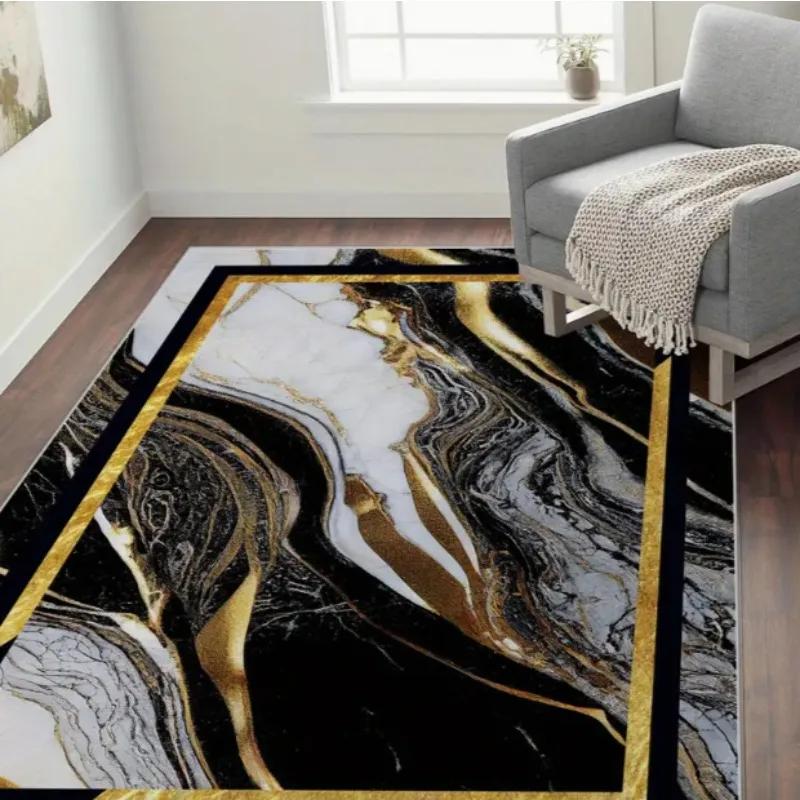 Grand tapis léger de luxe géométrique européen et, pour la maison, le canapé et la Table à thé, pour l'intérieur et l'extérieur, décoration de sol