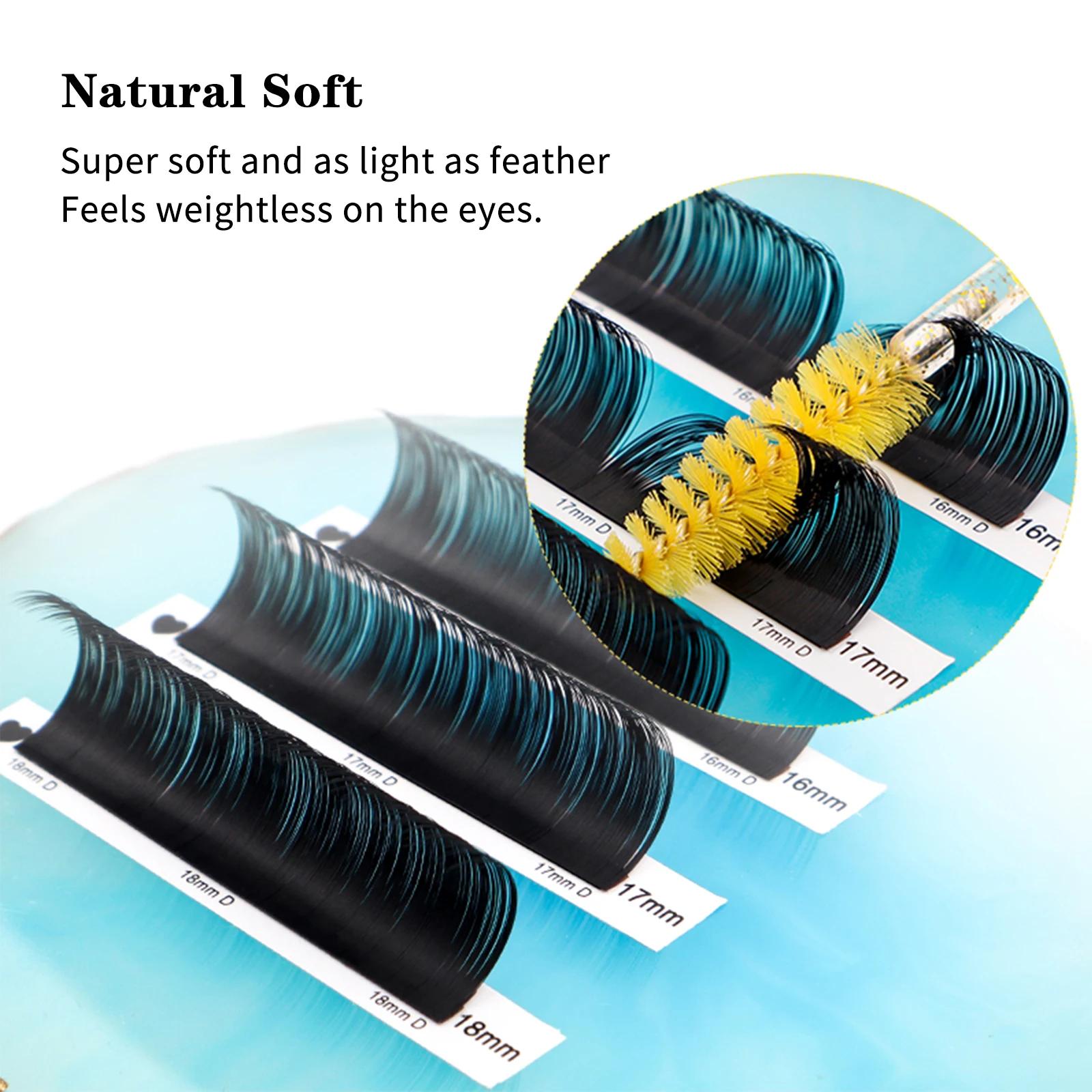 1 pc 0.03-0.20mm C/CC/D/DD Curl Extension de cils matériau mince et doux Volume