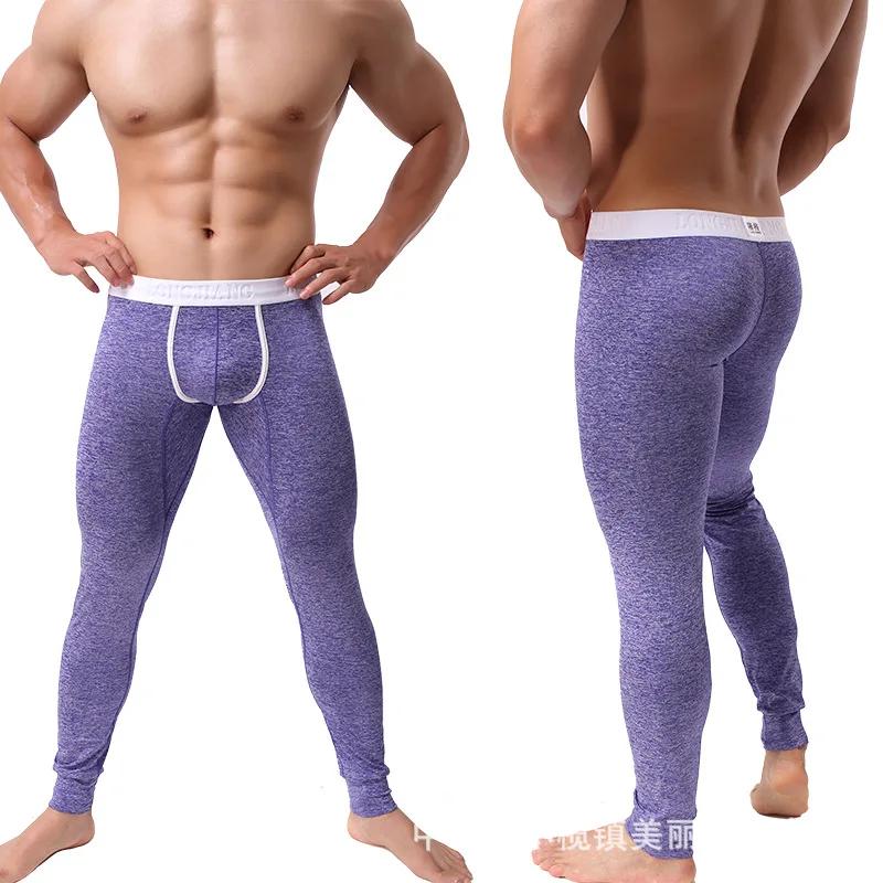 Hiver homme pantalon sous-vêtement thermique bas collants hommes vêtements thermiques garder au chaud pantalons caleçons