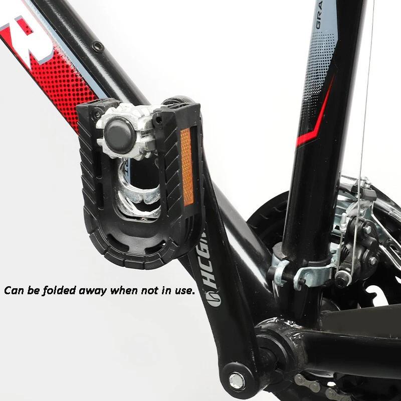 Pédale de vélo pliable – Pédales de vélo universelles, antidérapantes et durables, légères, convient à la plupart des vélos adultes et vélos VTT