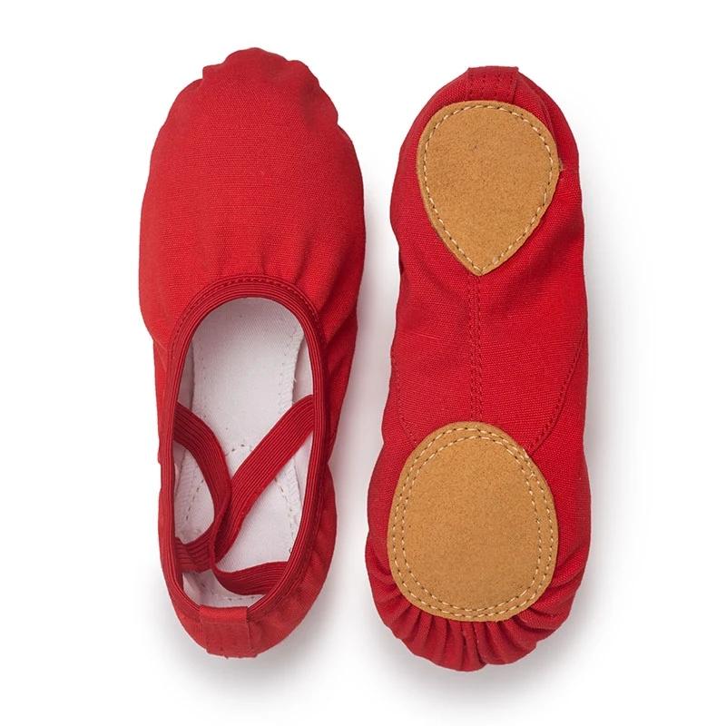 Chaussures ballet toile souple fille pantoufles brev yoga entraînement ballerine femme USHINE