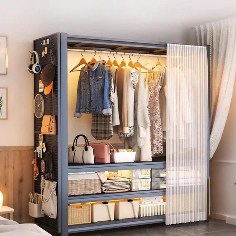Porte-vêtements de luxe noir pour femmes, pour balcon, buanderie, salon, chambre d'enfants, style nordique vintage, meuble de couloir