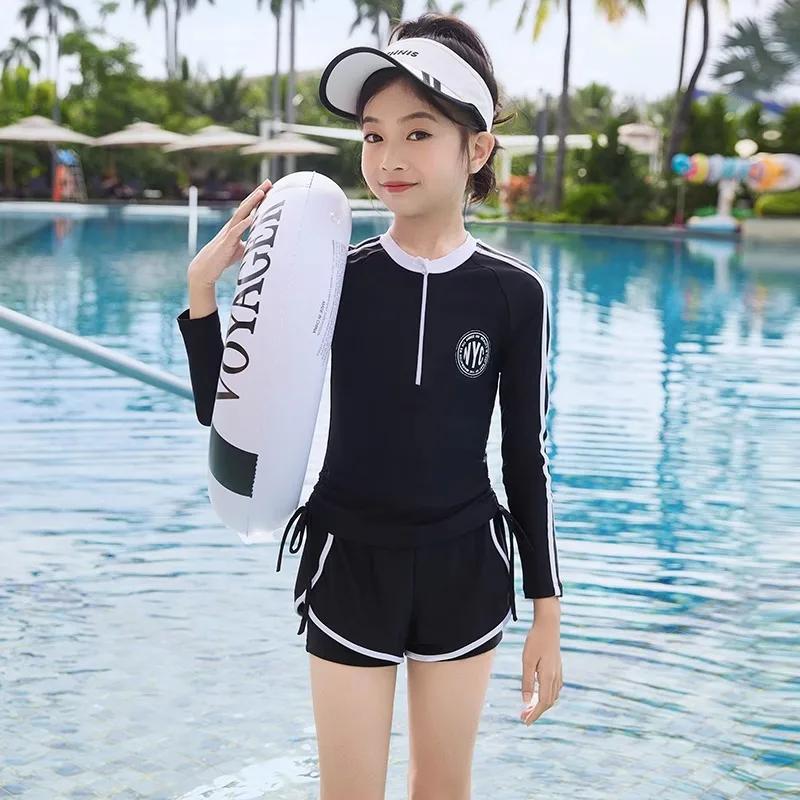 Double Couches Shorts Bol Maillots De Bain Deux Pièces Costumes D'été Vêtements De Plage L-6XL Enfants Maillot