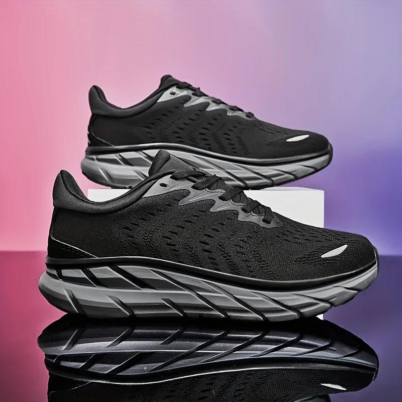 Chaussures de course à coussin pour hommes - Baskets jogging sport plein air mode classique grande taille 39-46