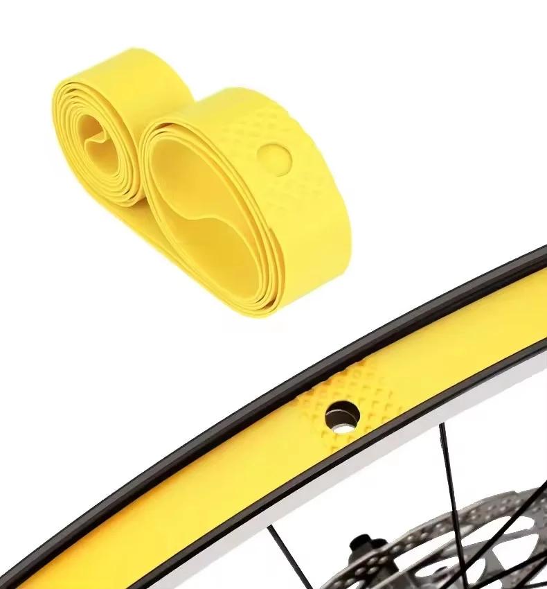 1 Paire (2 pièces) de bandes de jante en PVC premium pour vélo, VTT, vélo de route, et protection de pneu pliable – Tailles 26, 27.5, 29, 700c pouces
