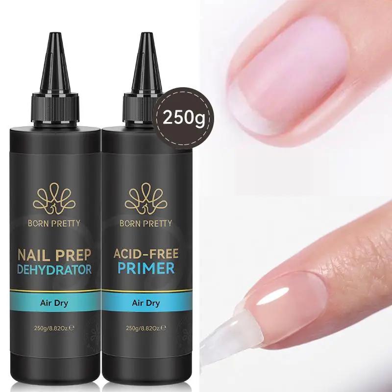 BORN PRTTY 250g déshydrateur de préparation d'ongles sans acide Gel de renfort sec à l'air Super adhésif décor de bijoux