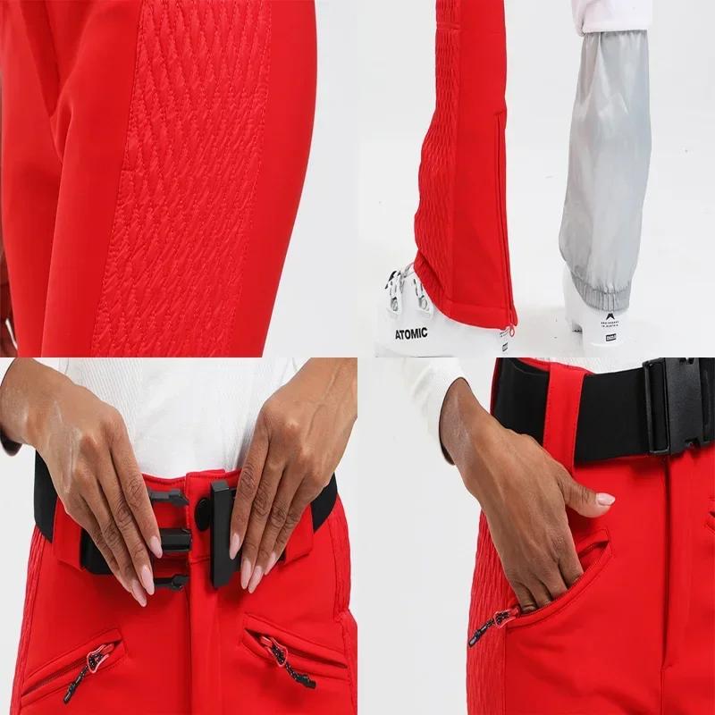 Pantalons de Ski femmes Sport Ski ensemble coupe-vent imperméable vêtements de neige montagne mince Snowboard porter en