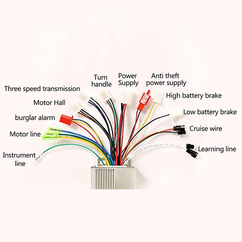 Contrôleur de moteur CC sans balais 36V 48V 350W pour vélo électrique scooter amélioration performance sécurité confortUsageId14
