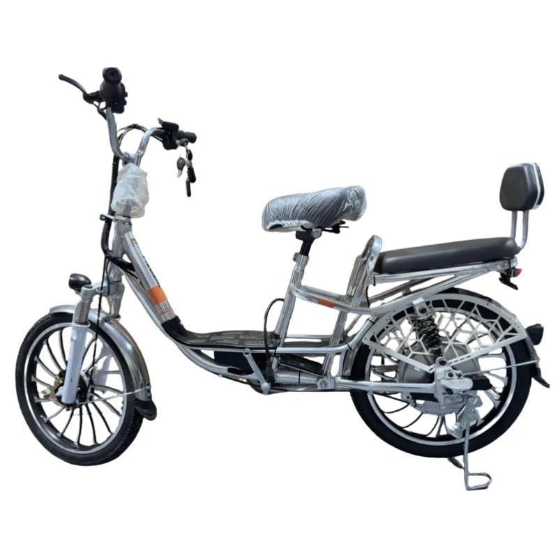 Vélo électrique à 2 roues VTT pour adultes les déplacements pour 2 personnes femmes batterie de ville vélo électrique amovible longue portée