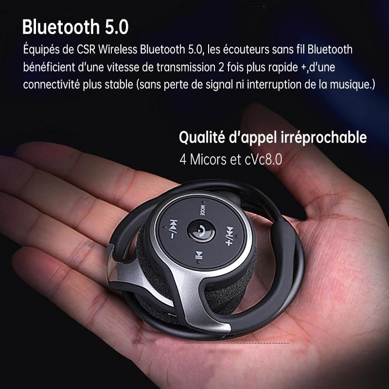 A6 petits écouteurs Bluetooth enrouler autour de la tête