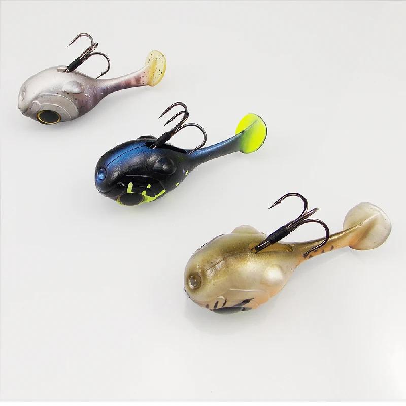 ESFISHING Silicone souple appât Balloonfish 82mm24g Deraball avec crochet de qualité Pesca artificiel leurre de pêche ma