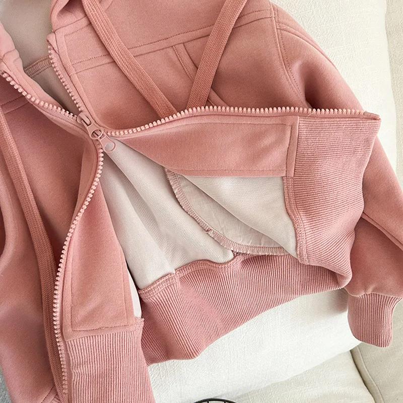 Ensemble de survêtement pour enfants garçon et fille, vêtements pour bébé, sweat-shirt uni d'automne avec lettres imprimées, sweat à capuche zippé et pantalon de sport ample