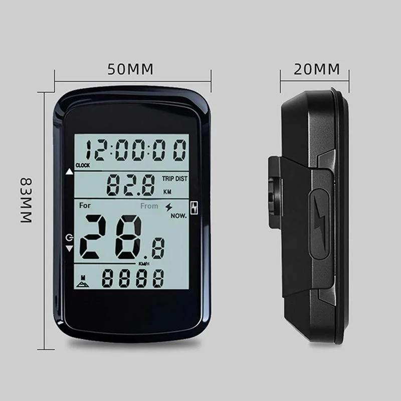 Ordinateur GPS pour vélo, compteur de vitesse sans fil 24 pouces, odomètre étanche pour le cyclisme longue distance et l'entraînement