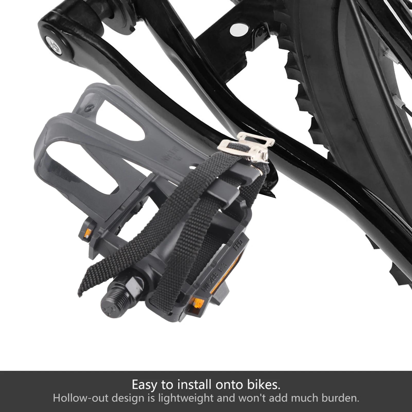 Accessoires de vélo : 1 paire de clips de pédale en nylon pour vélos fixie et VTT, accessoires de pédale plate pour cyclisme