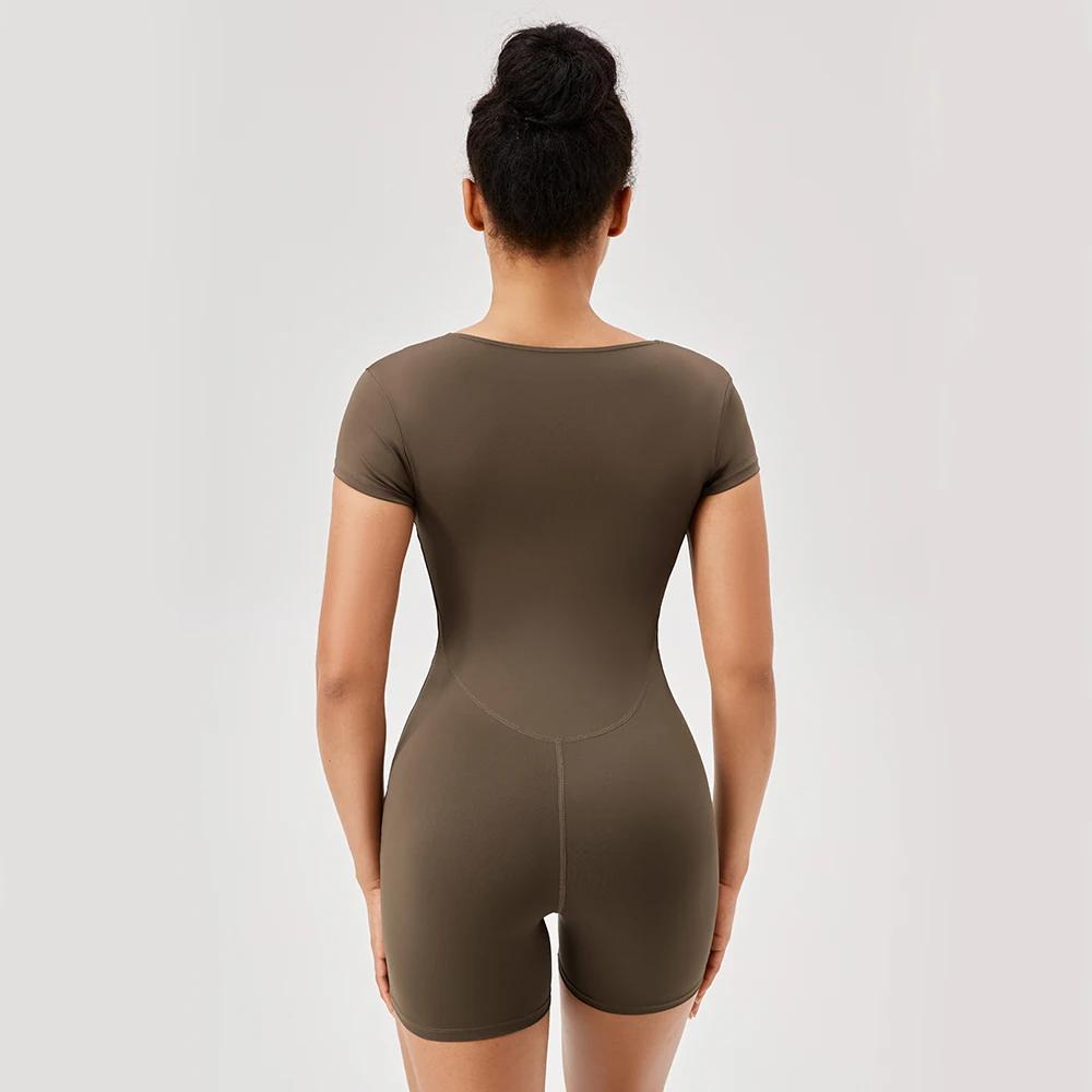 Combinaison d'entraînement été femme - Body sport Yoga Fitness Push Up confortable