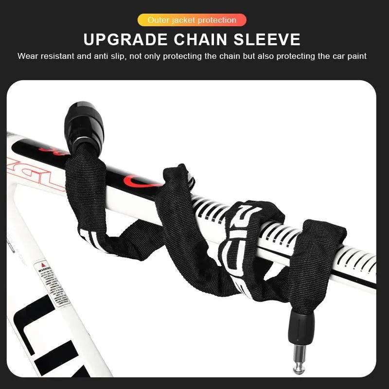 RIDERACE Verrou de Chaîne De Vélo Portable Anti-vol Haute Sécurité VTT Vtt