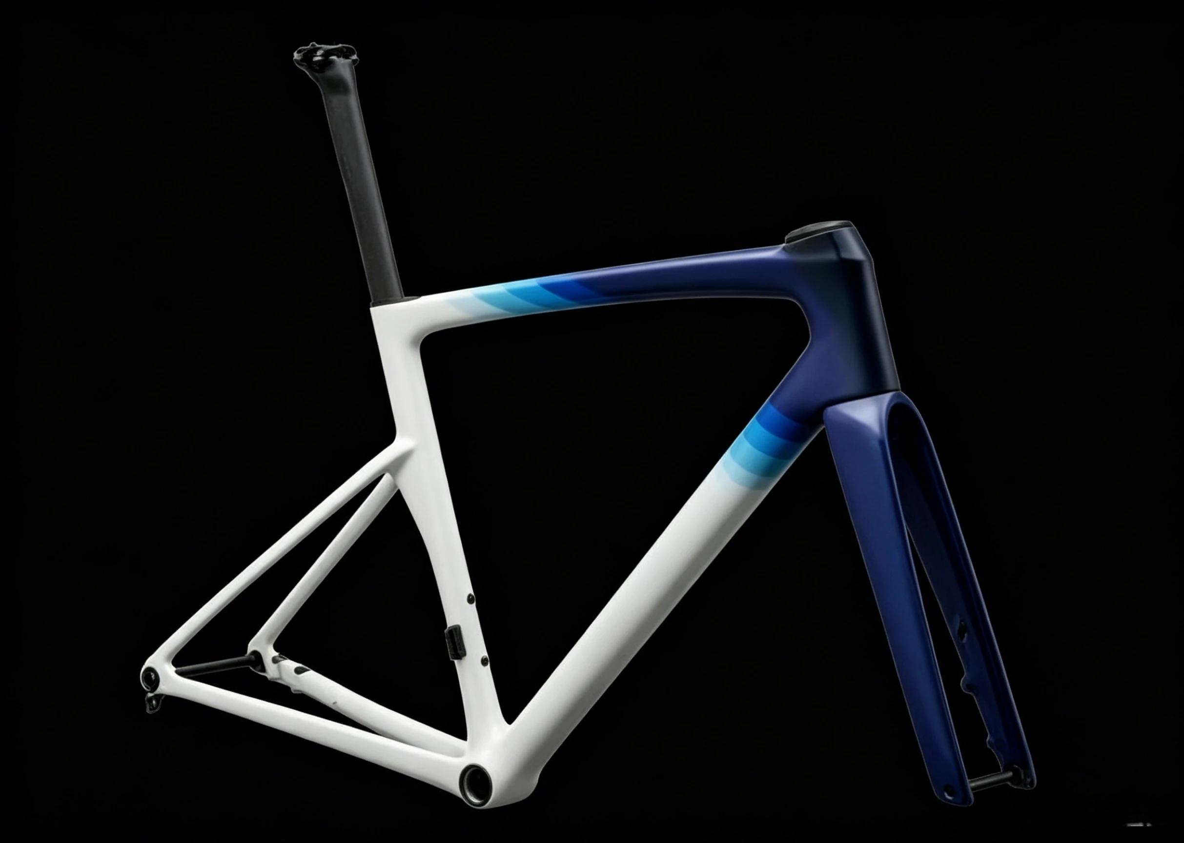 Cadre de vélo de route 2027 en fibre de carbone intégrale design aérodynamique frein à disque boîtier de pédalier BSA couleur personnalisable cadre de course
