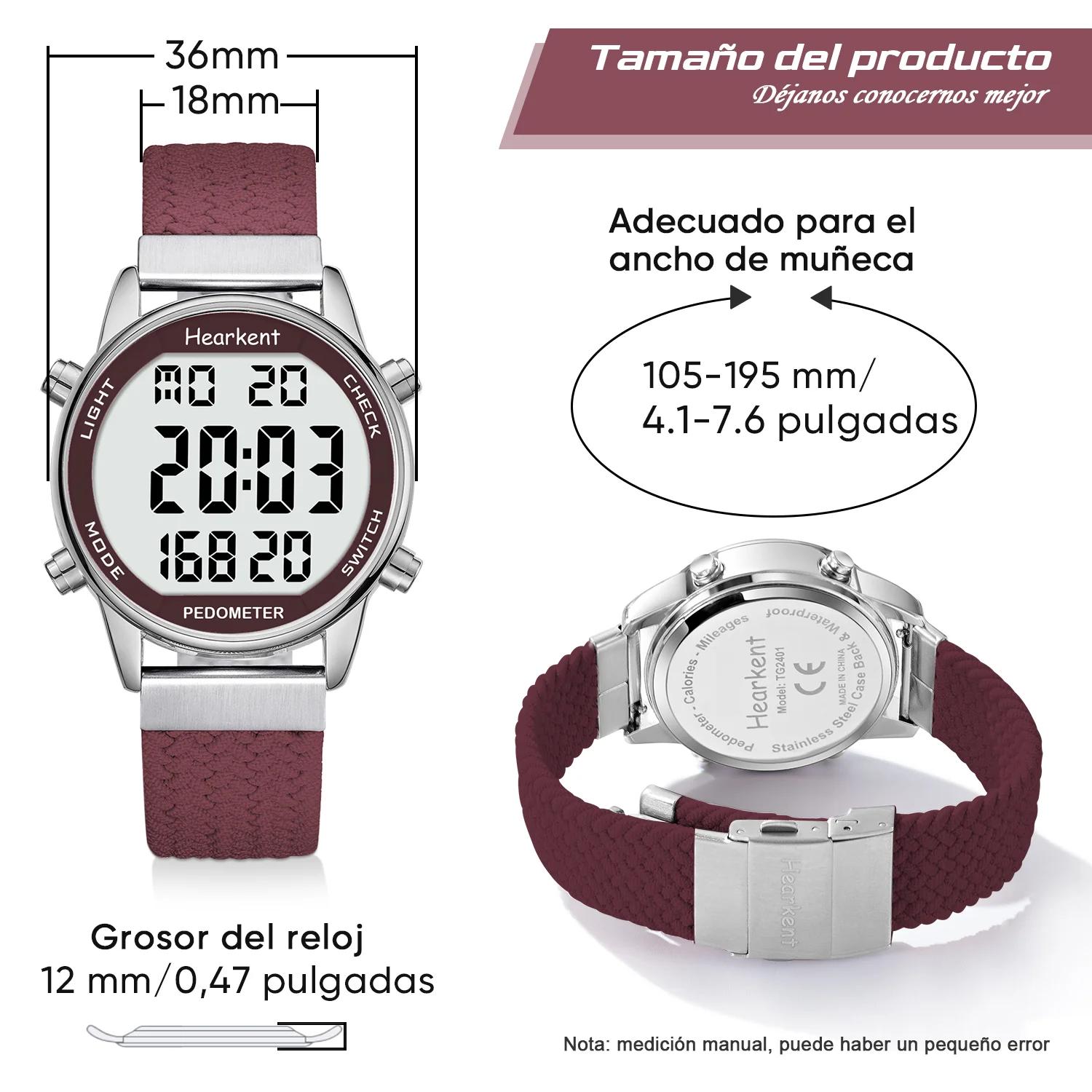 Hearkent-Montre de sport numérique pour femme