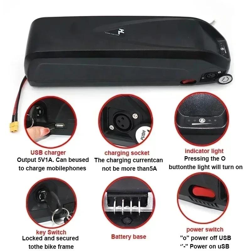 🛒 ❕ = 36V 48V 52V pour moteur électrique VTT batterie Hailong avec BMS 20Ah 30Ah