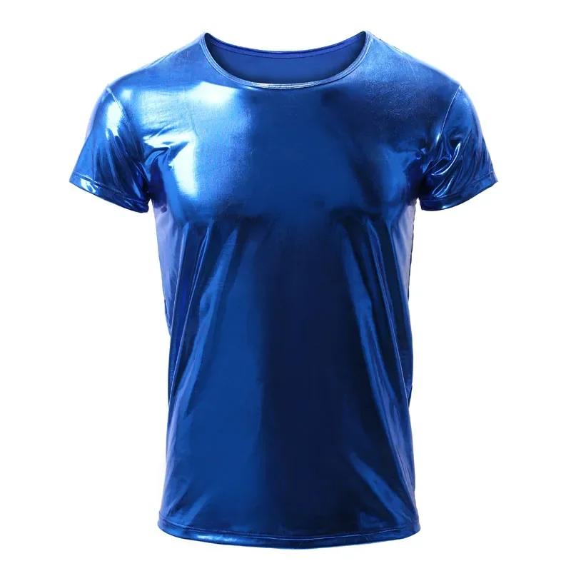 Maillot de corps sexy en similicuir pour hommes