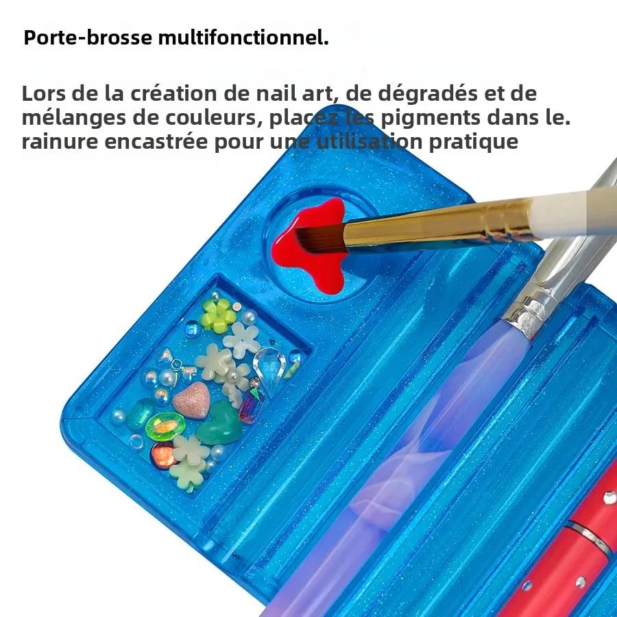 Porte-stylo polyvalent en acrylique pour Nail Art