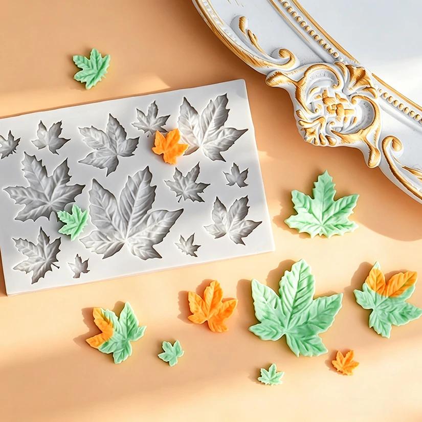 Moule en silicone Feuilles de Rose pour Sugarcraft