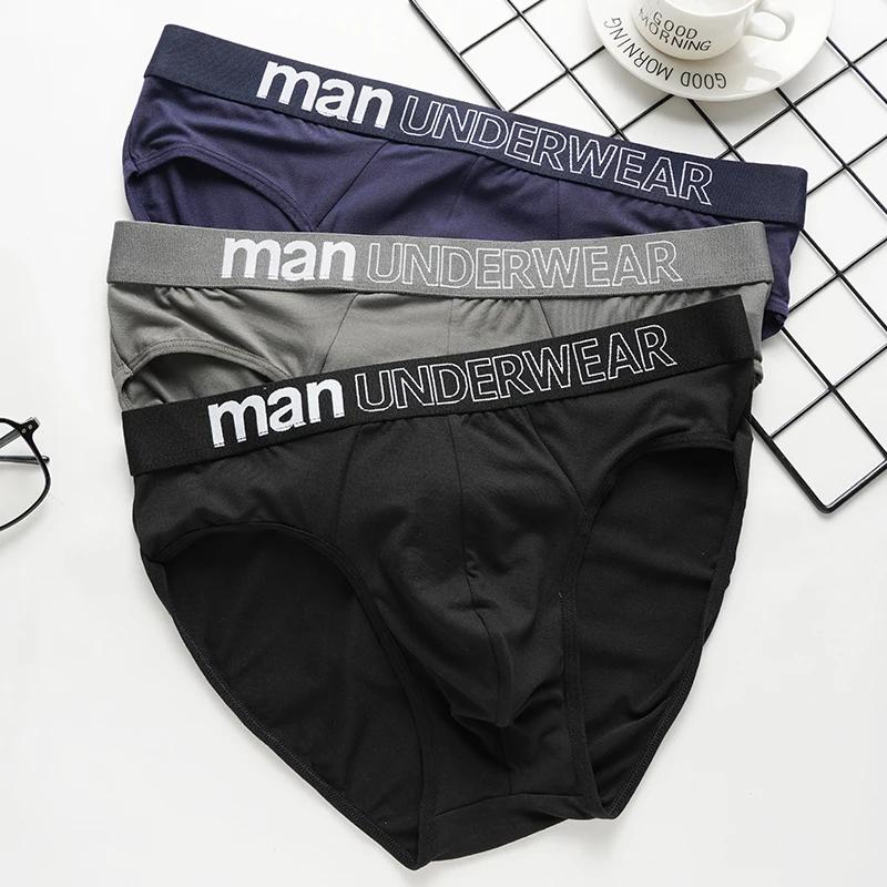 Sous-vêtements respirants pour hommes, slips pour hommes, culottes confortables, shorts sexy, lingerie masculine, caleçons triangulaires, document solide