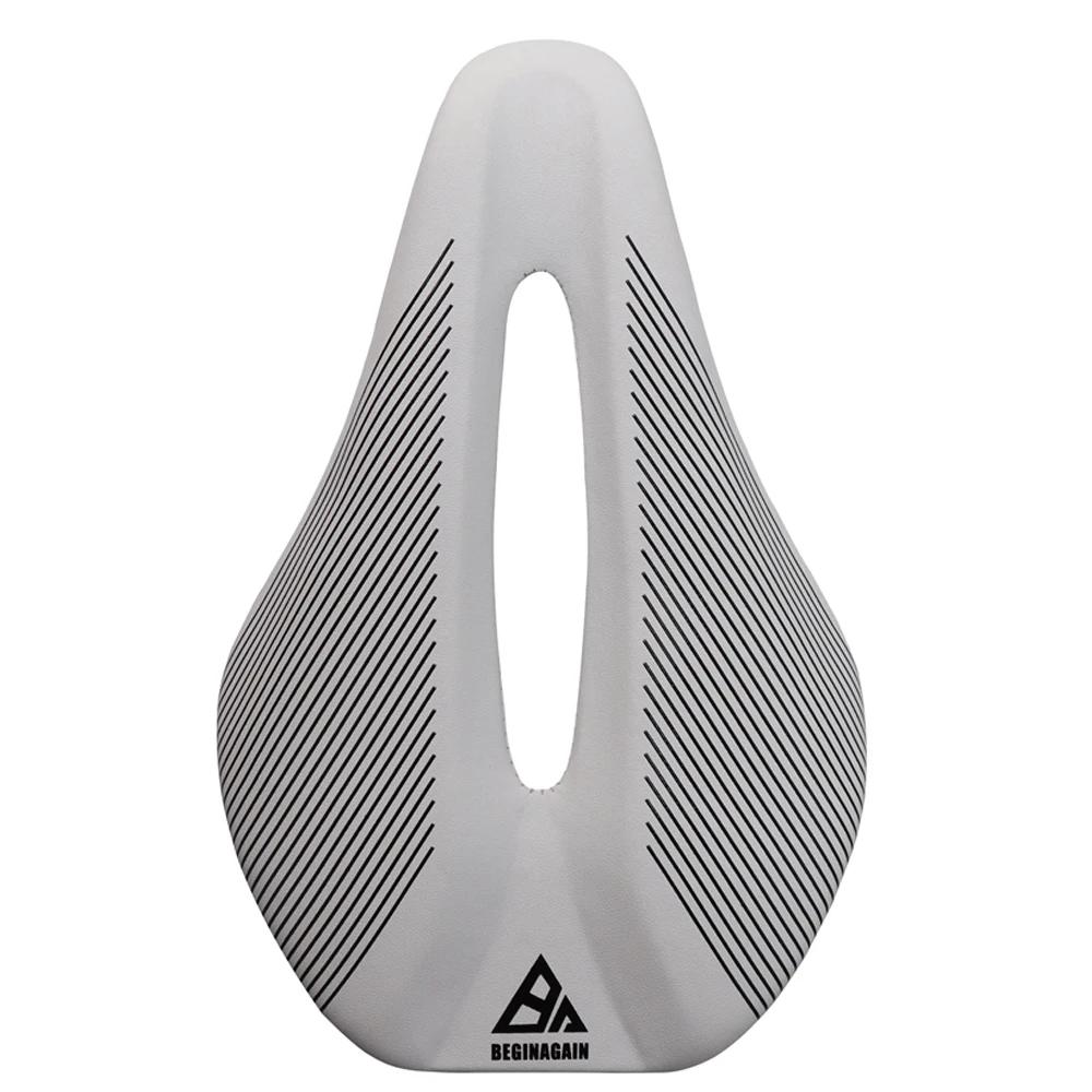 Selle de vélo pour femmes, large selle de vélo de route creuse et respirante pour le cyclisme, siège de course, coussin de sport de montagne
