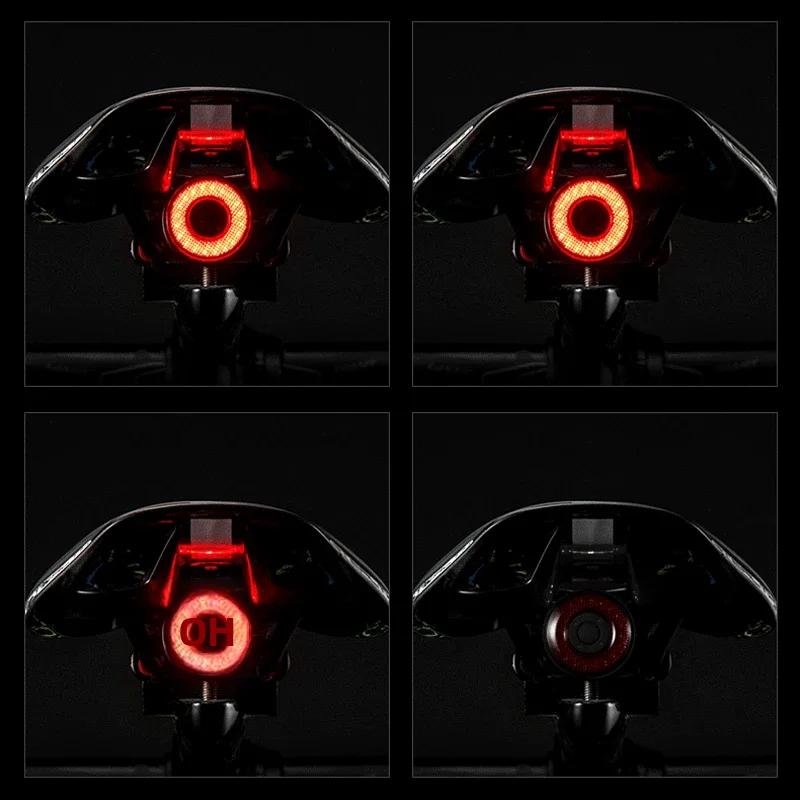 Feu arrière intelligent ROCKBROS pour vélo