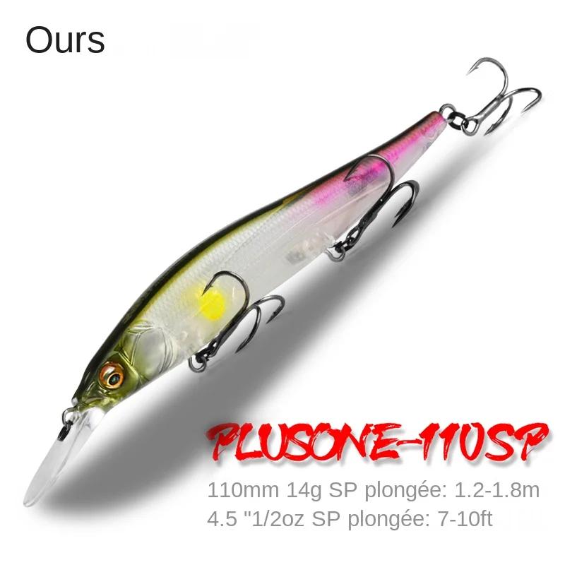 Bearking professionnel Wobbler 110mm 14g plongée 1.8m SP leurres de pêche appâts artificiels prédateur attirail jerkbait