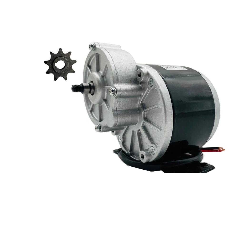 Moteur à courant continu pour vélo électrique, moteur à balais à engrenages, vélo et scooter, 24V, 350W
