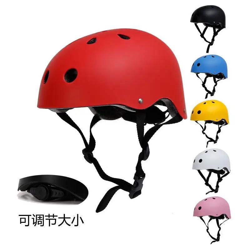 Casque de vélo rond pour enfants sécurité sportive multi-saisons vélo ski roller scooter électrique
