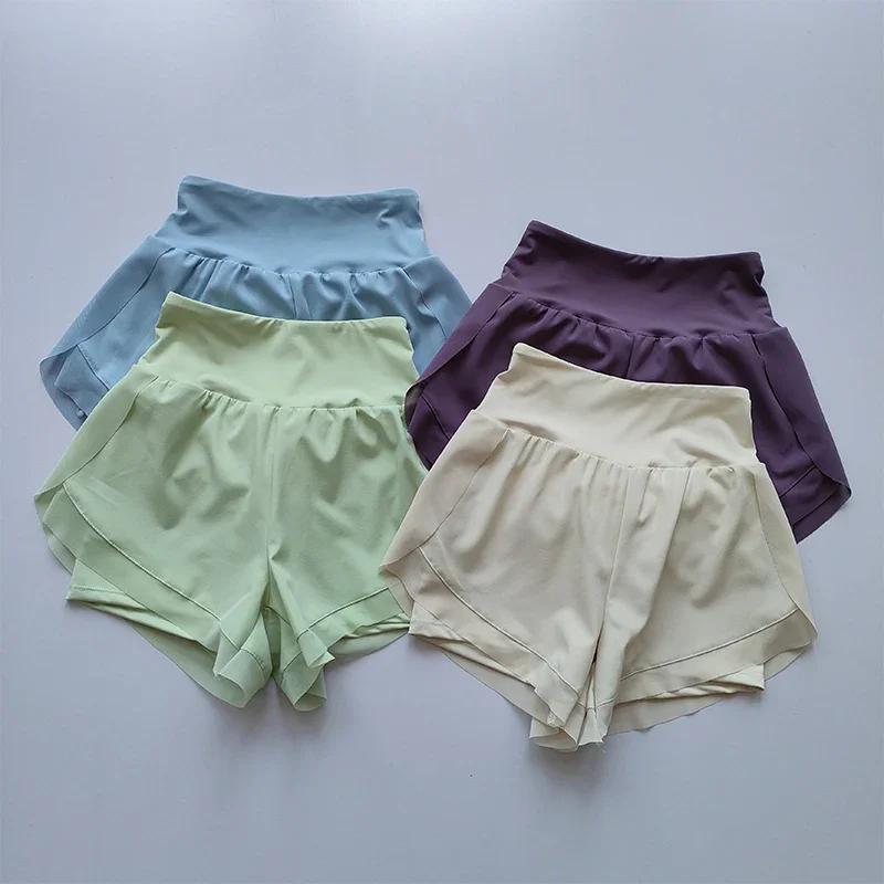Short de sport taille haute pour femme
