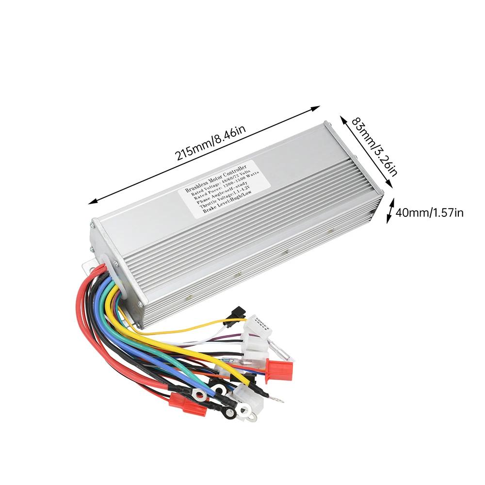 Contrôleur de moteur à courant continu sans brosse pour vélo électrique e-bike Scooter 48V-72V 1200-1500W