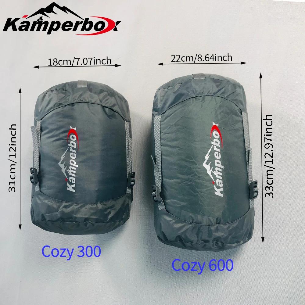 Sac de couchage ultraléger Kamperbox - Équipement camping hiver léger et compact pour randonnée