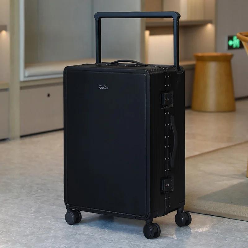 Nouvelle valise de voyage haut de gamme 2026 à poignée télescopique large