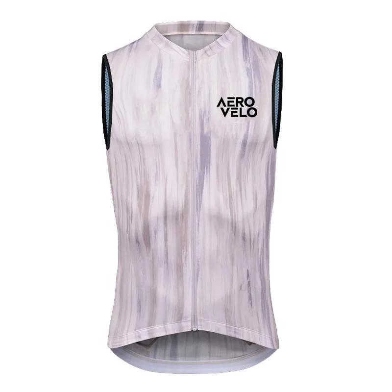 Gilet de cyclisme AERO VELO coupe-vent imperméable pour la course à pied 2026 – Maillot de cyclisme sans manches pour homme – Gilets d'été pour hommes