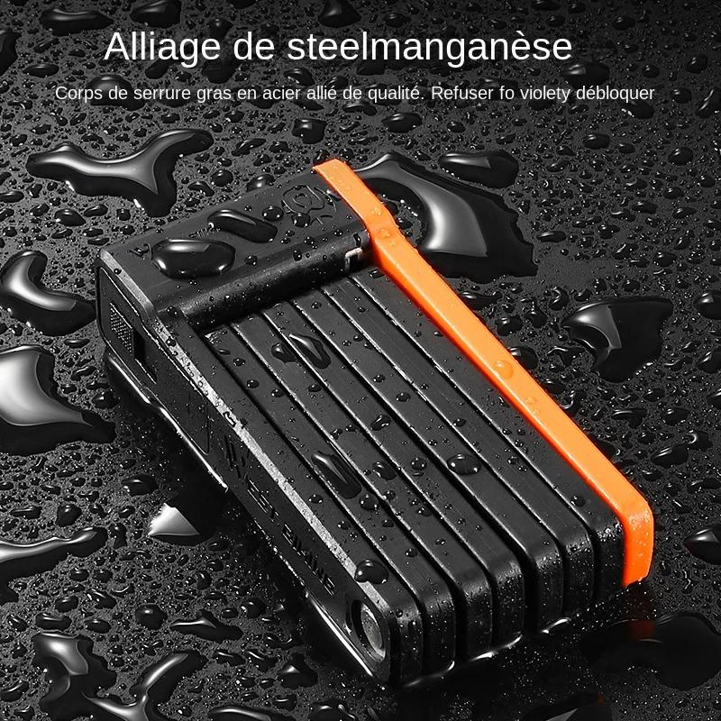 WEST BIKING Serrure de Sécurité Pliable pour Vélo