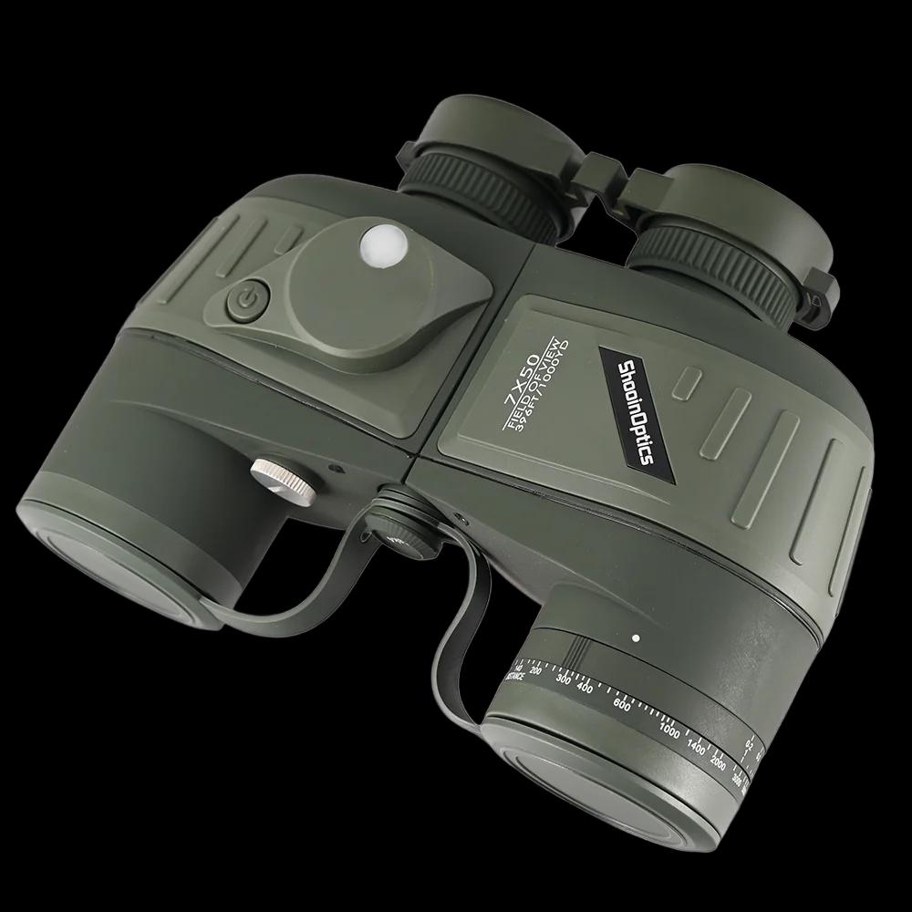 SHOOINOPTICS jumelles 7X50 boussole nautique FMC azote flottant imperméable pour la chasse observation des oiseaux NAVIG