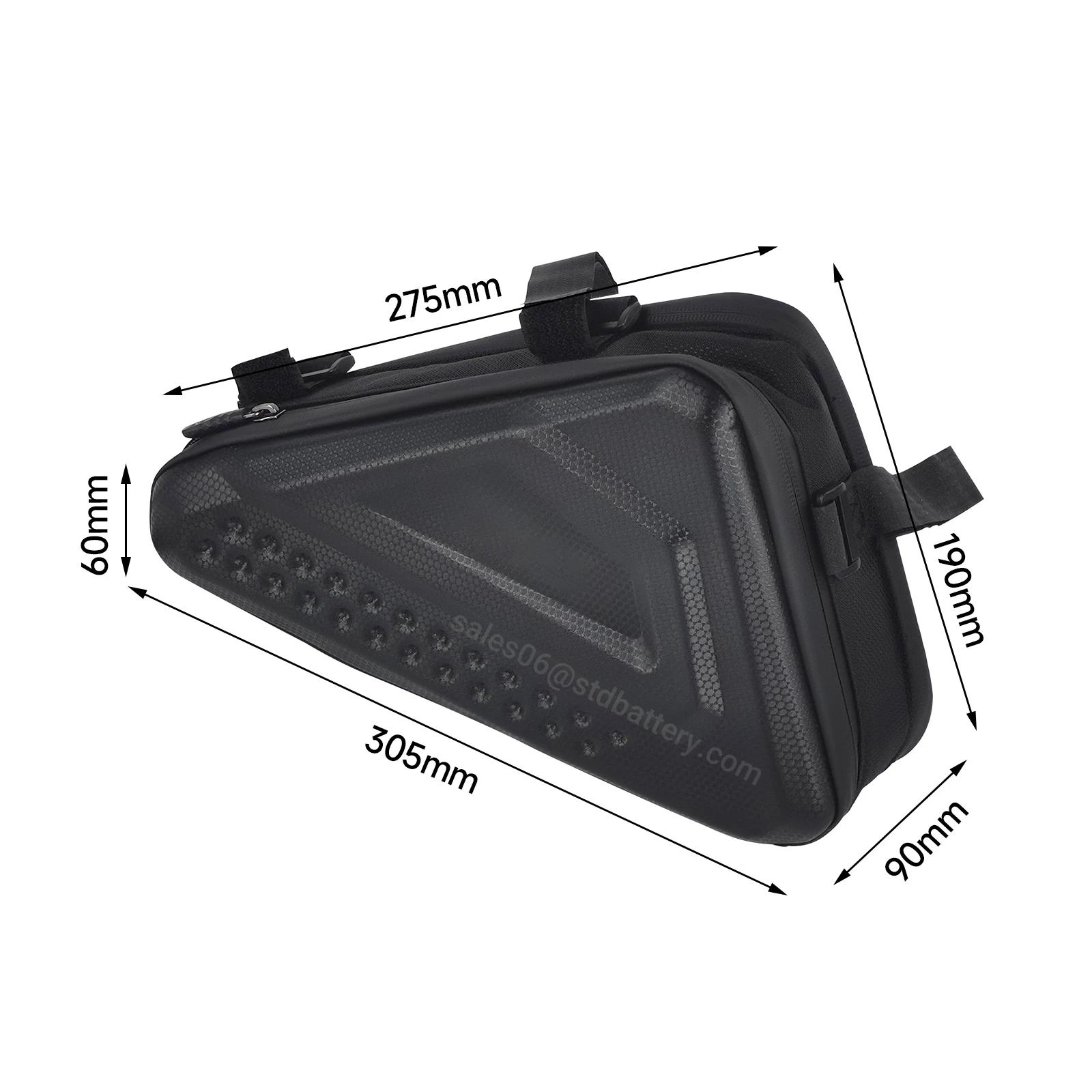 Batterie lithium-ion triangulaire pour moteur de vélo électrique, petite taille, 36V, 48V, 52V, 13Ah, 15Ah, 18Ah, 18650, 21700, 500W, 750W, 1000W