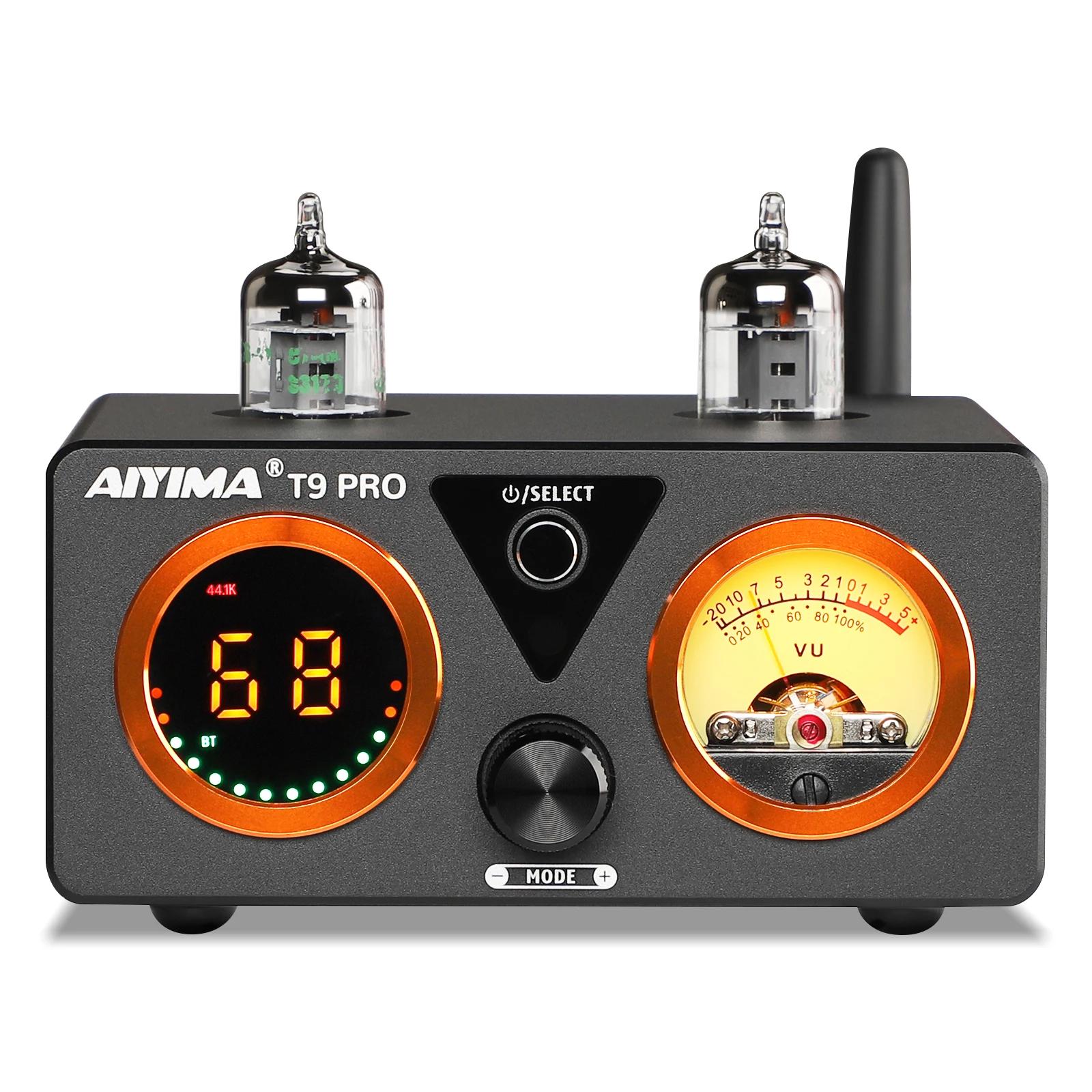 AIYIMA Audio T9 Pro amplificateur à Tube sous vide stéréo Bluetooth 5.1 QCC3040 Aptx USB DAC COAX OPT HiFi maison amplif