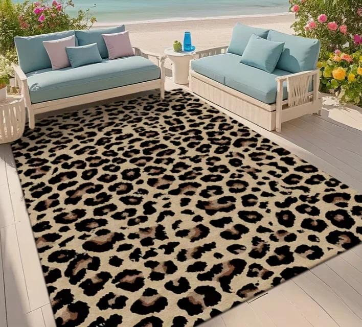 Tapis d'extérieur avec motifs imprimés