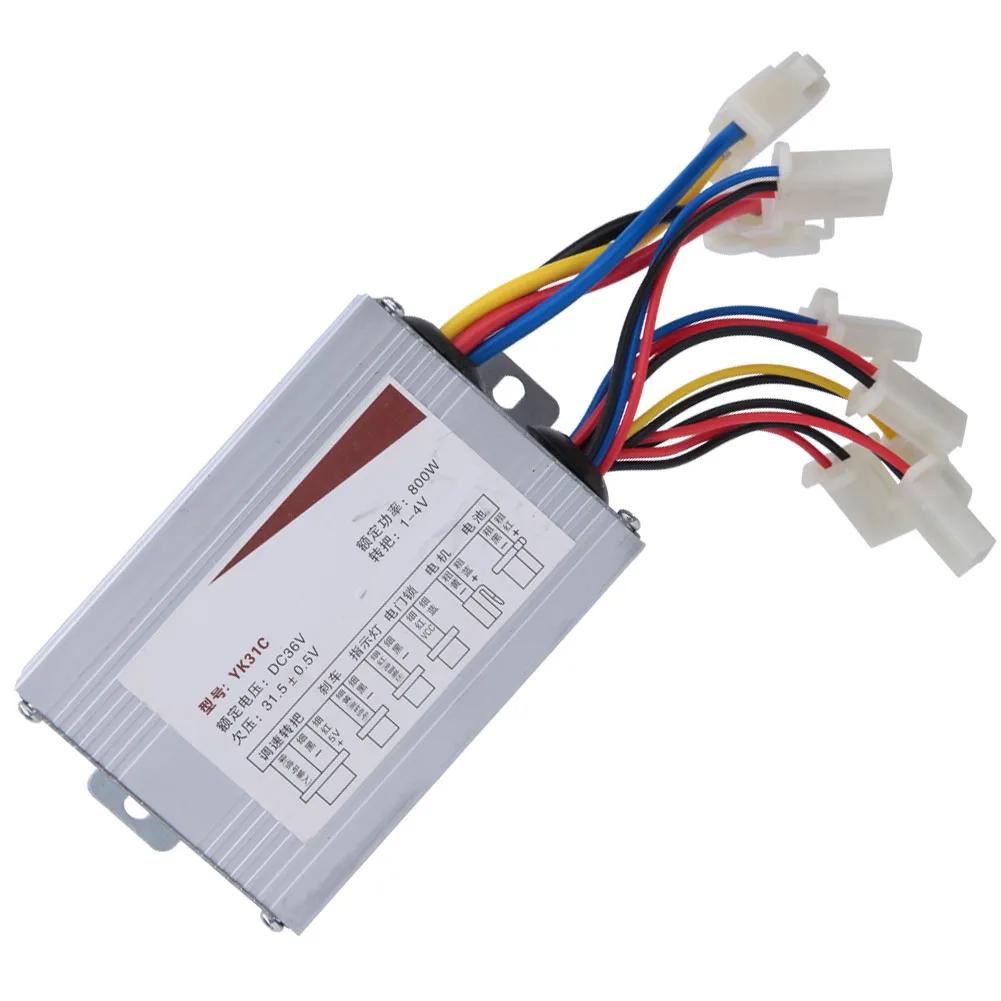 Contrôleur de moteur de vélo électrique en alliage brossé pour scooter électrique de 12V à 48V avec puissances de 250W 350W 500W et 800W