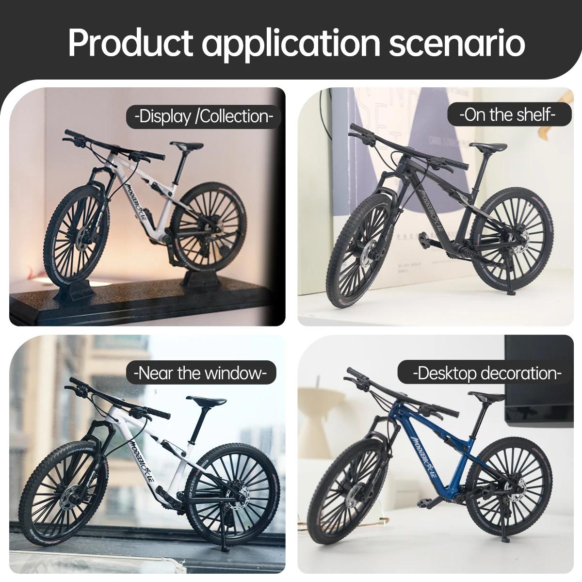 Modèle et base de VTT vintage en métal 1:8