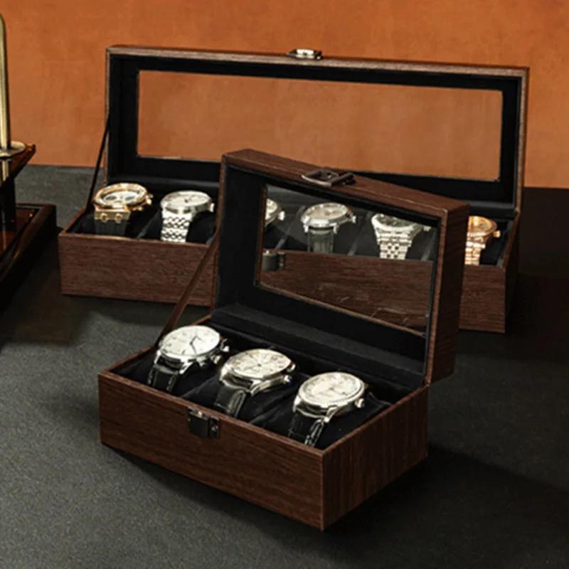 Boîte de montres en bois boîtes de montre pour hommes organisateur