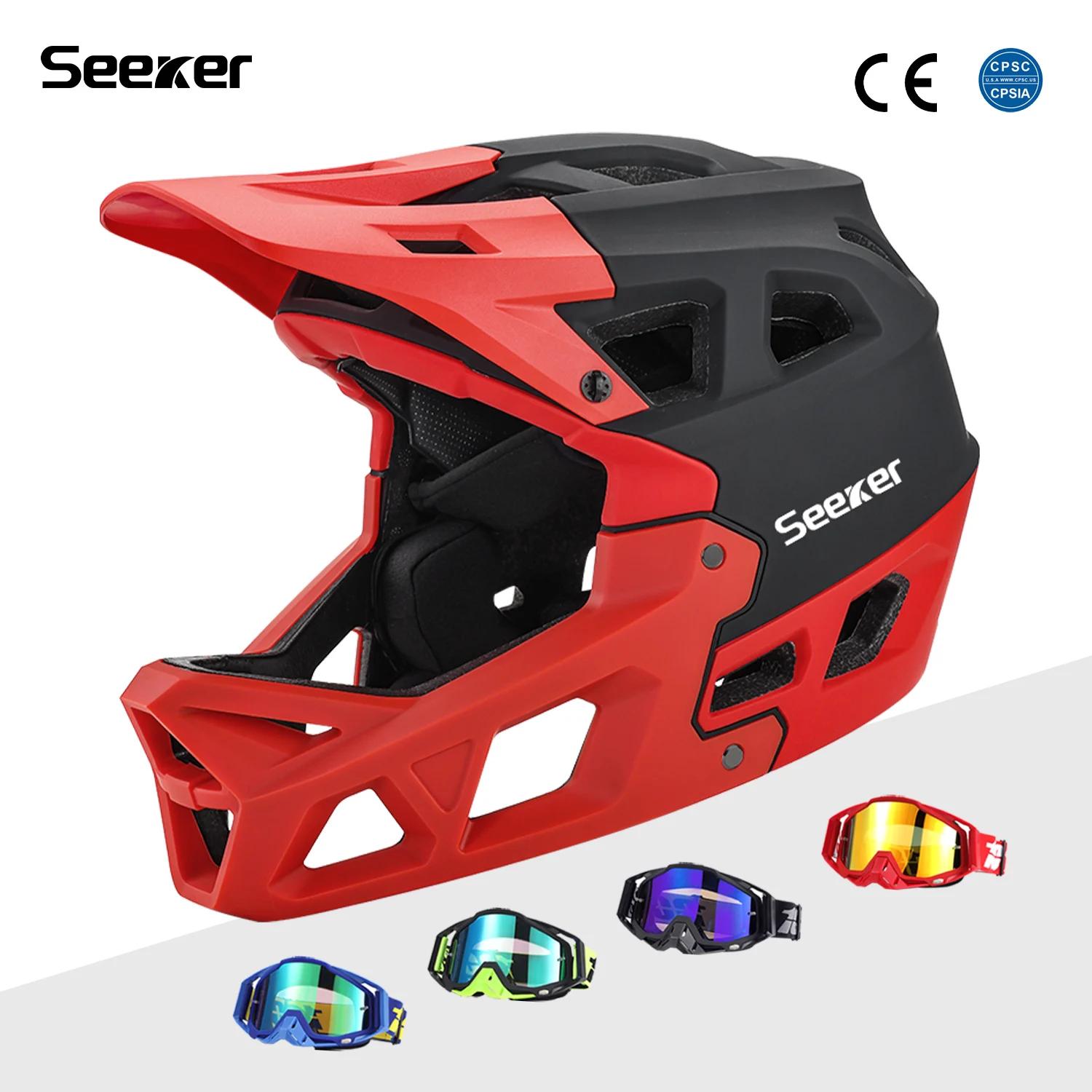 Casque de Vélo Tout-Terrain Seeker Intégral Léger Confortable Respirant Sécurité Pour Descendre et Vélo de Montagne Occasions Spéciales