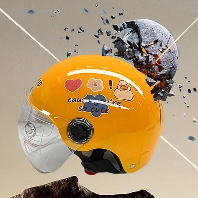 Casque de sécurité de vélo pour enfants de 6 à 12 ans, casque d'équitation, apparence réglable, Ultra-léger, absorbant les chocs, ABS Casco Moto